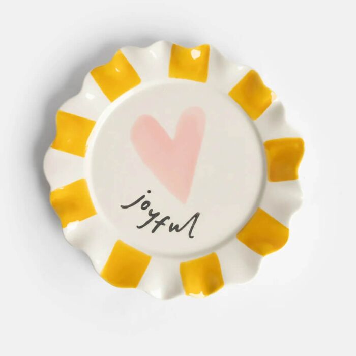 Caroline Gardner Joyful Heart Ceramic Plate